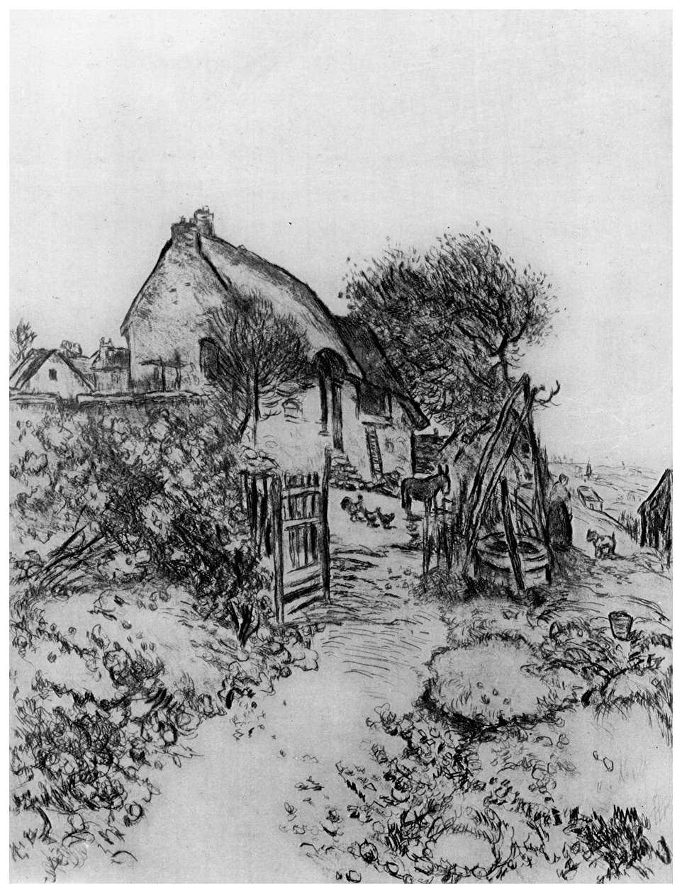 La Chaumiere, 1870-1920, 1924 alkotó: Jean Francois Raffaelli