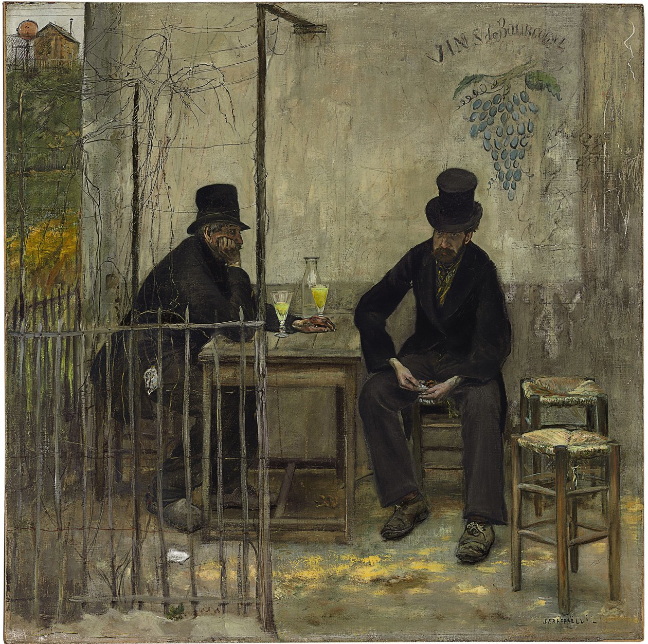 Az abszintivók alkotó: Jean Francois Raffaelli