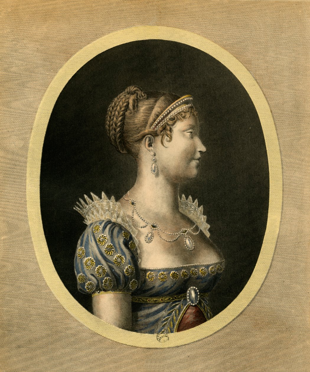 Marie Louise, Párma hercegnője, 1810, 1921. alkotó: Jean Francois Ribault