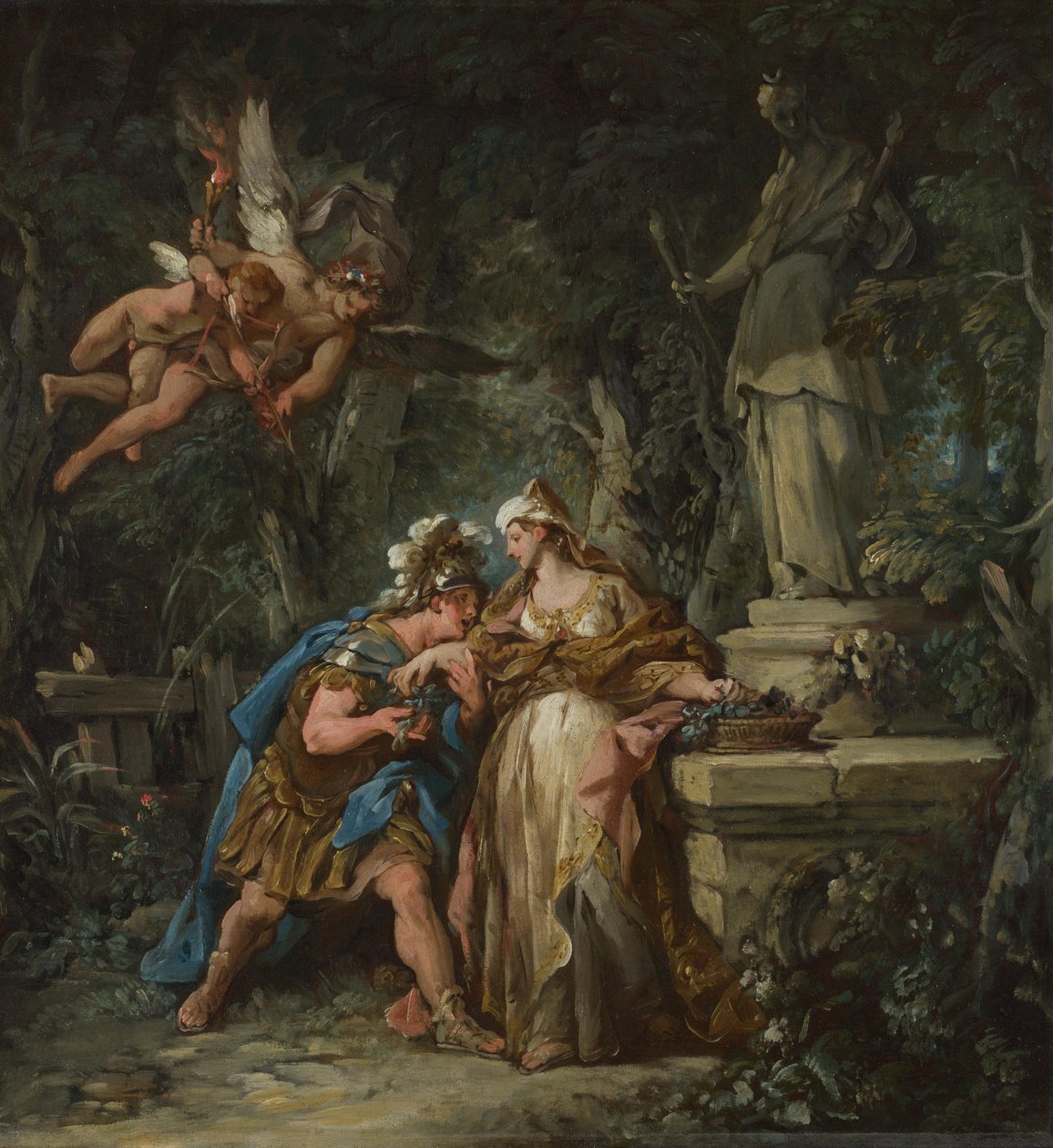 Jason örök ragaszkodást esküszik Médeának alkotó: Jean François de Troy