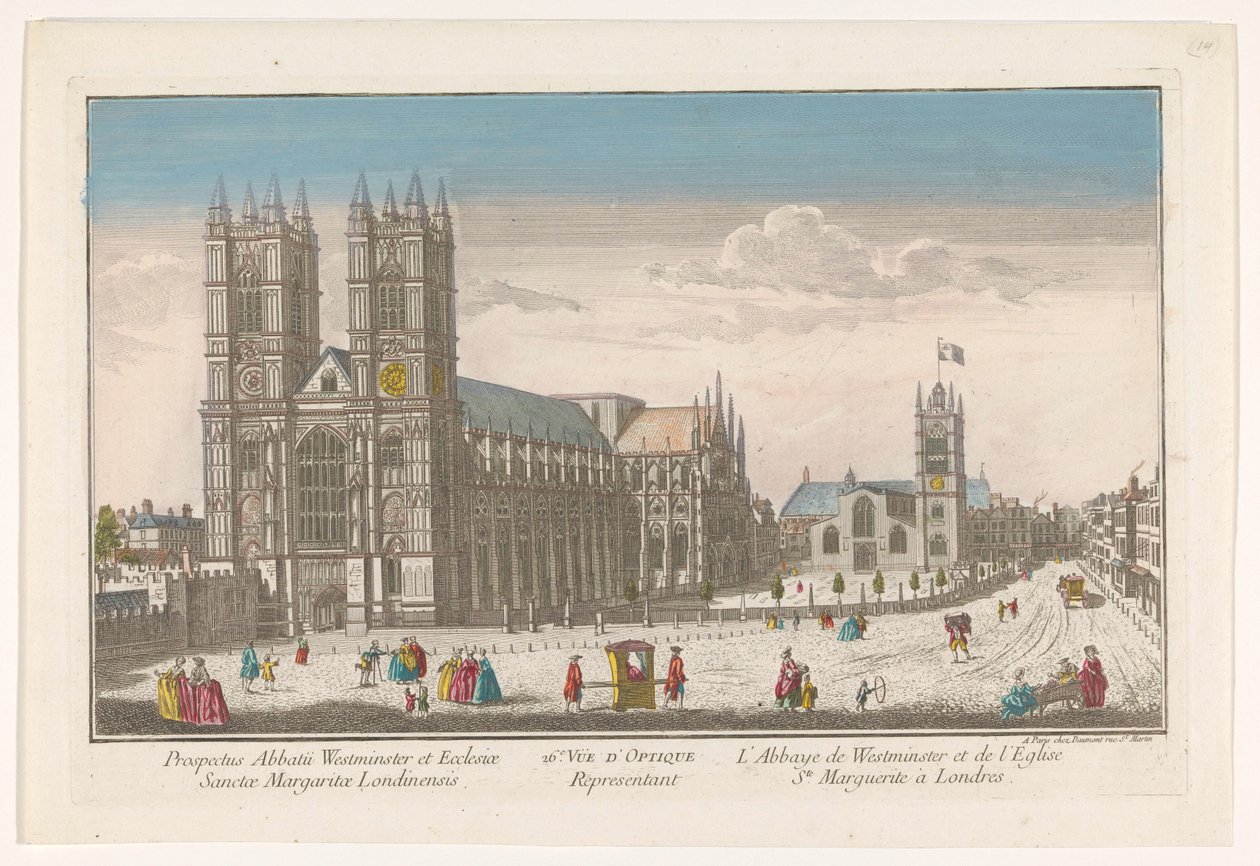 Kilátás a Westminster-apátságra és a londoni Szent Margit-templomra 26. A Vüe d