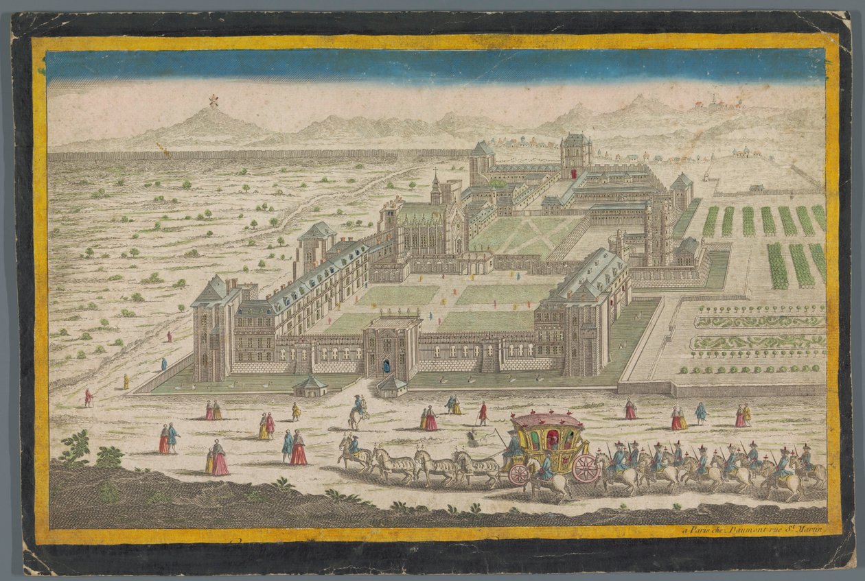 Kilátás a Château de Vincennes-re alkotó: Jean François Daumont