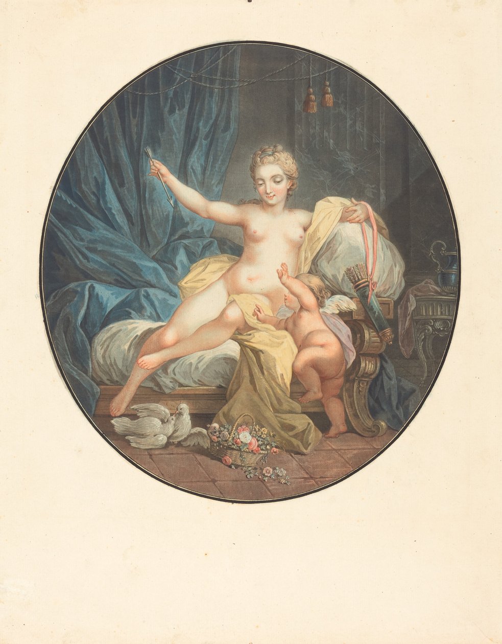 Vénusz lefegyverző szerelem alkotó: Jean François Janinet after Jacques Charlier