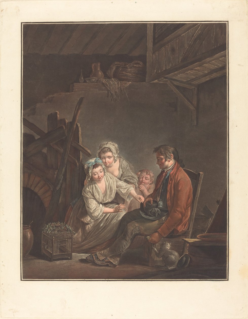 A magánmadár alkotó: Jean François Janinet after Jean Jacques Lagrenée II