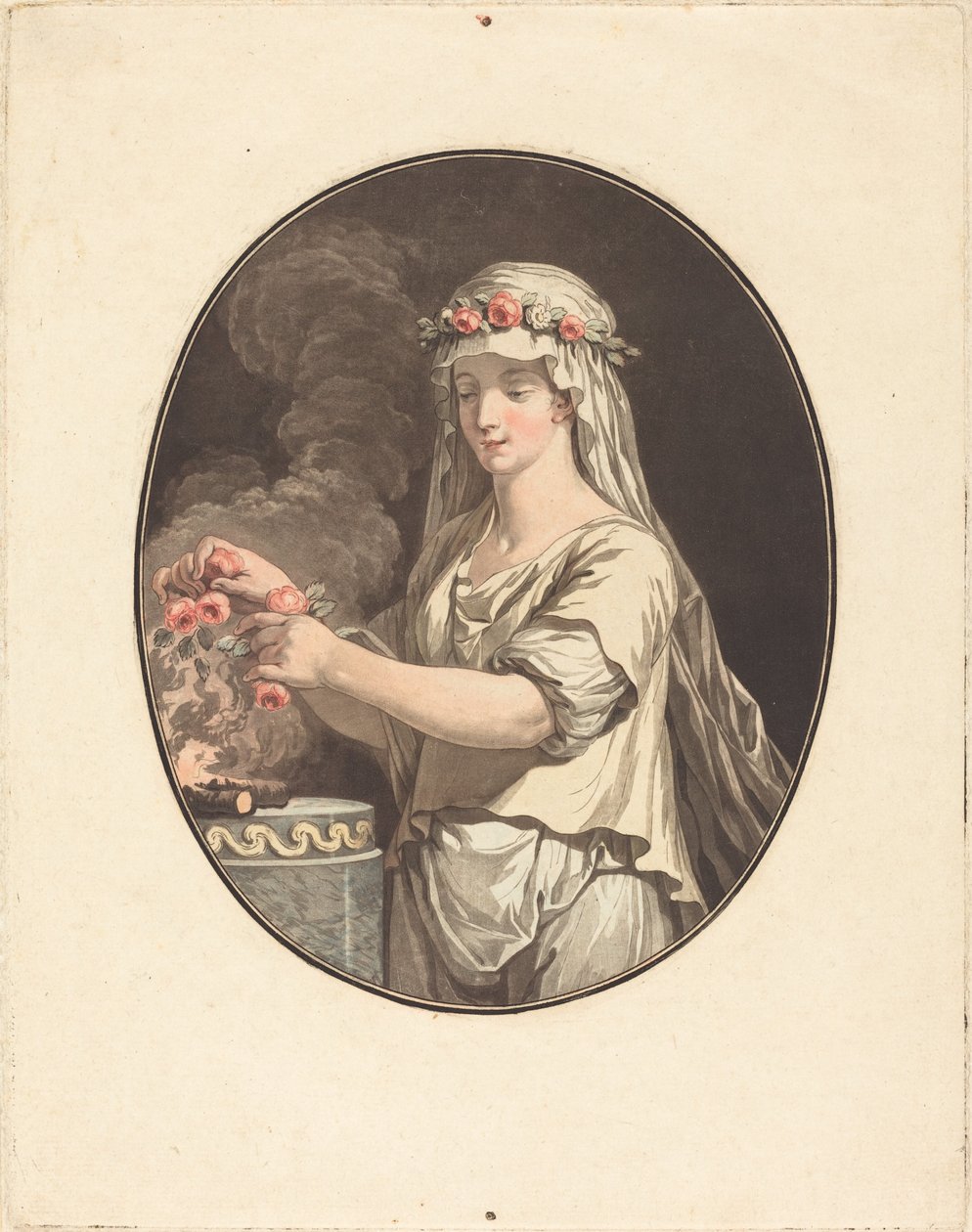 A fiatal vestal alkotó: Jean François Janinet after Jean Jacques François Le Barbier I