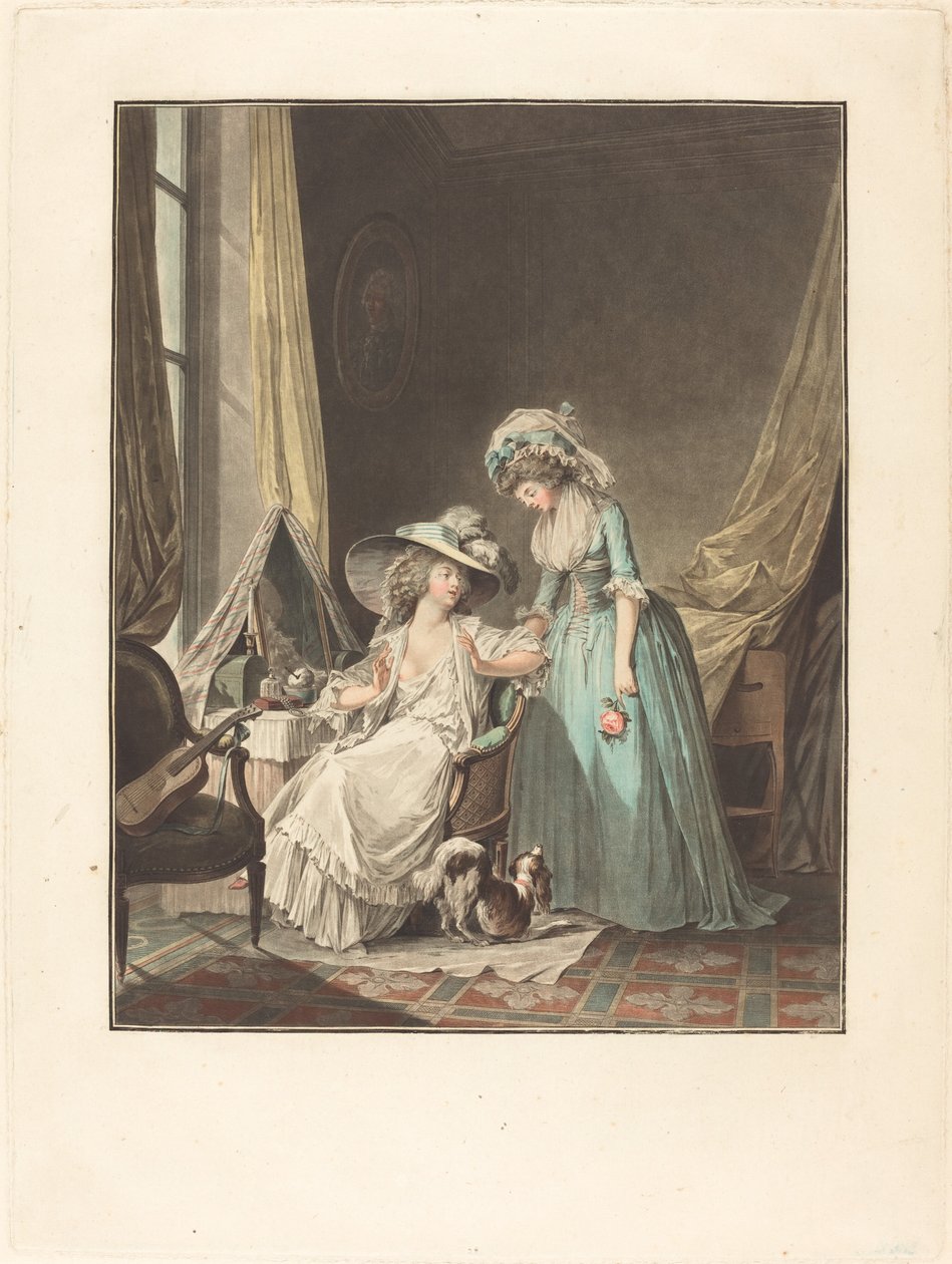 A nehéz vallomás alkotó: Jean François Janinet after Nicolas Lavreince