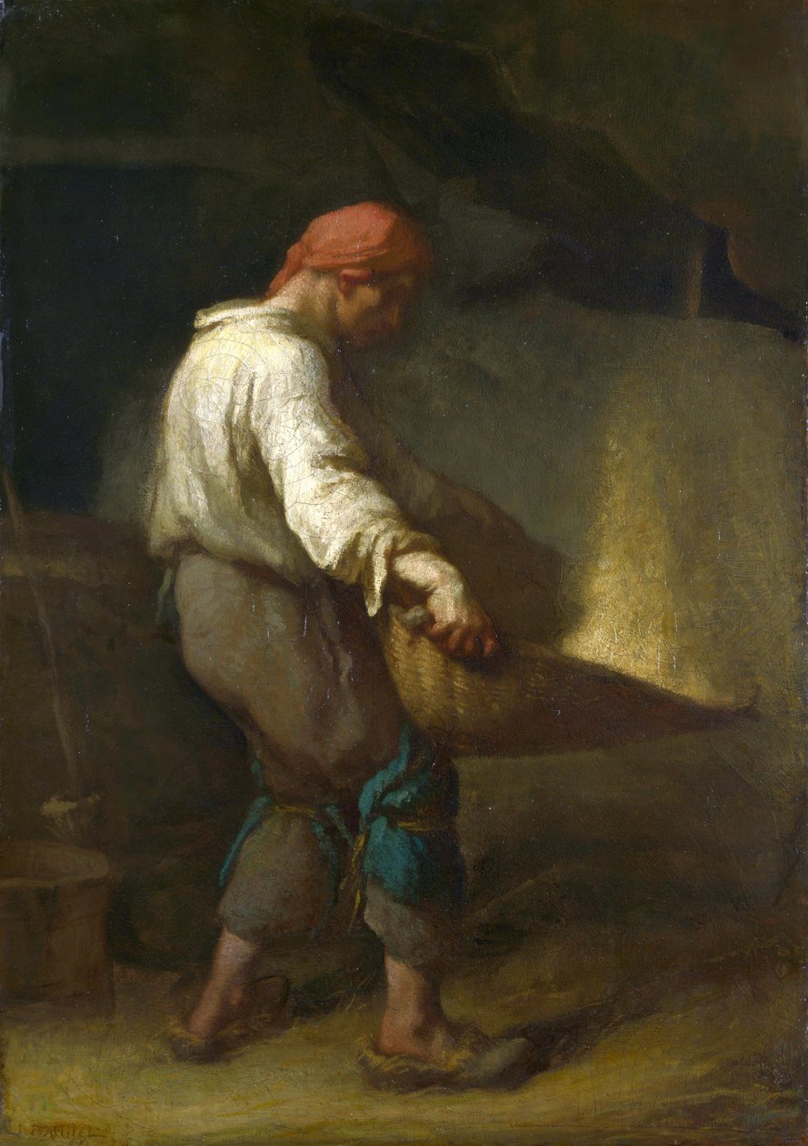 Franciául:  Un vanneur The Winnower alkotó: Jean Francois Millet