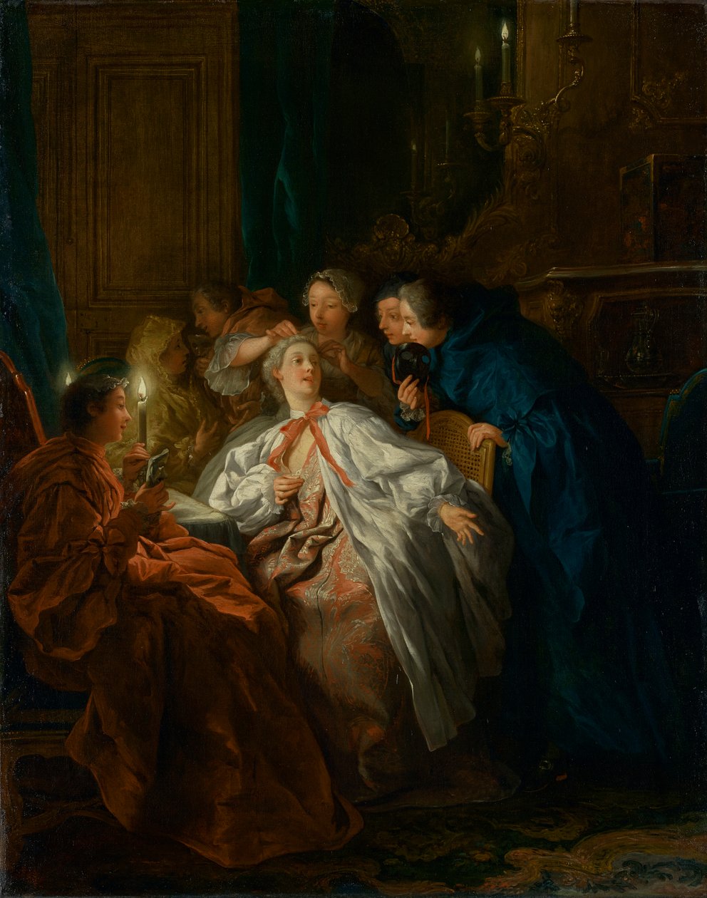 A bál előtt, 1735 alkotó: Jean François de Troy