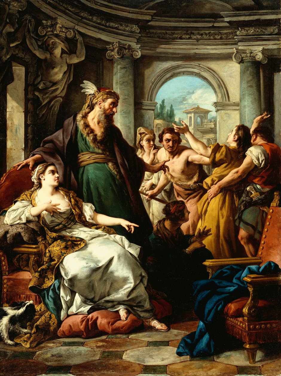 Józsefet Potifár felesége vádolja, 1745 alkotó: Jean François de Troy