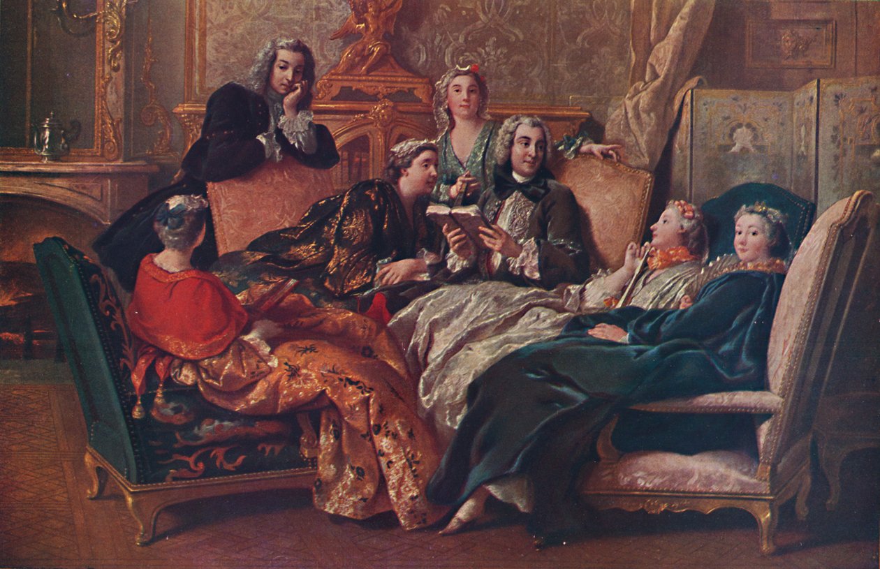 Moliere olvasása, 1728, 1937 alkotó: Jean François de Troy