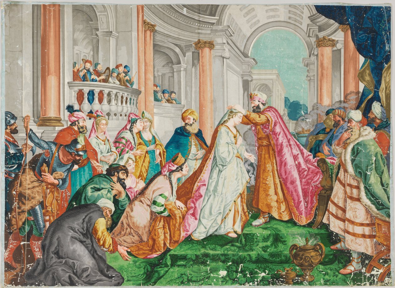 Eszter koronázása alkotó: Jean François de Troy