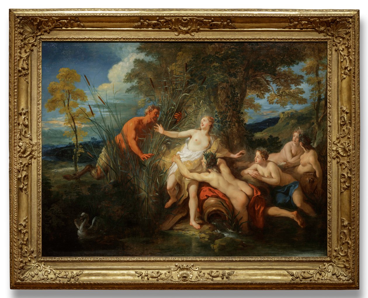 Pán és Szírinx, 1720. alkotó: Jean François de Troy