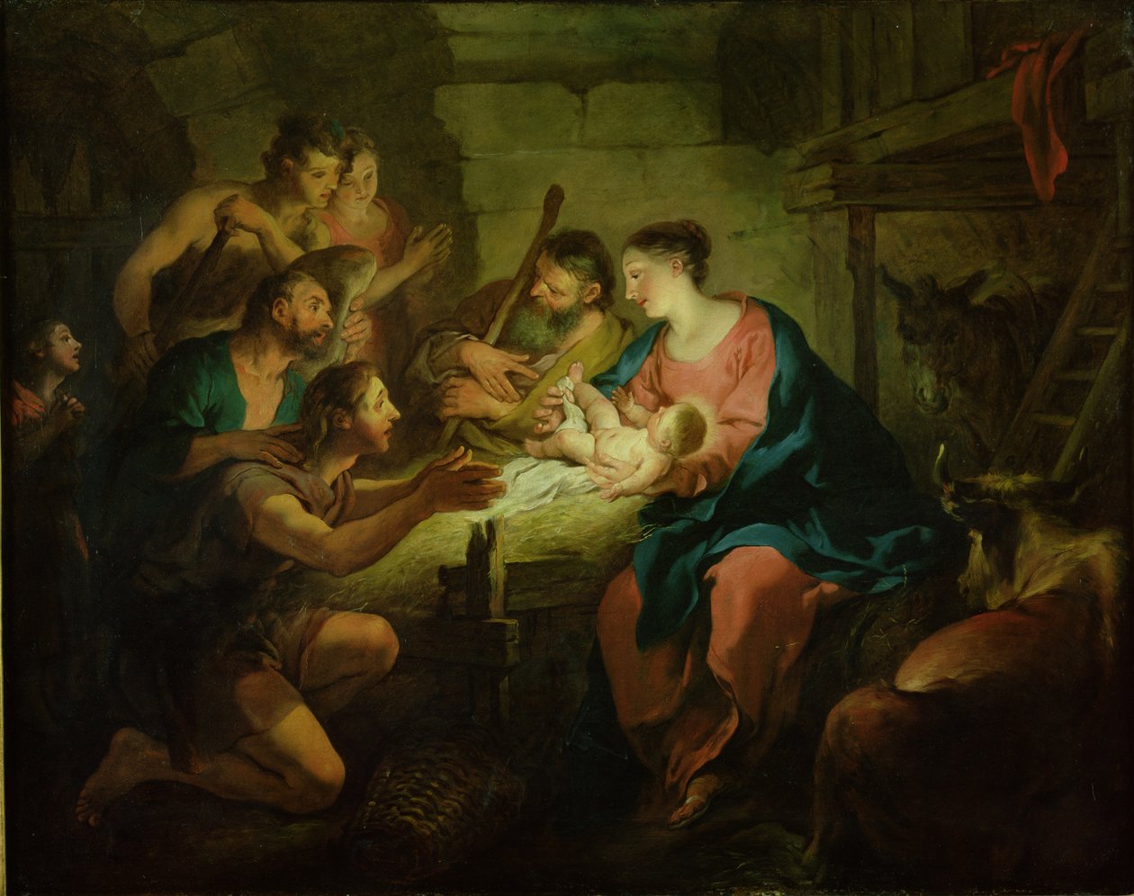 A Pásztorok imádása, 1725 alkotó: Jean François de Troy