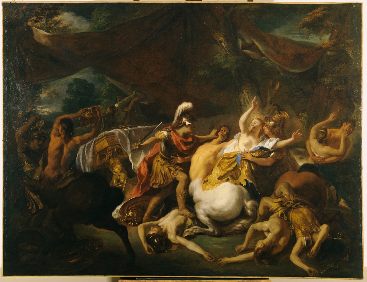 A lapiták és a kentaurok csatája alkotó: Jean François de Troy