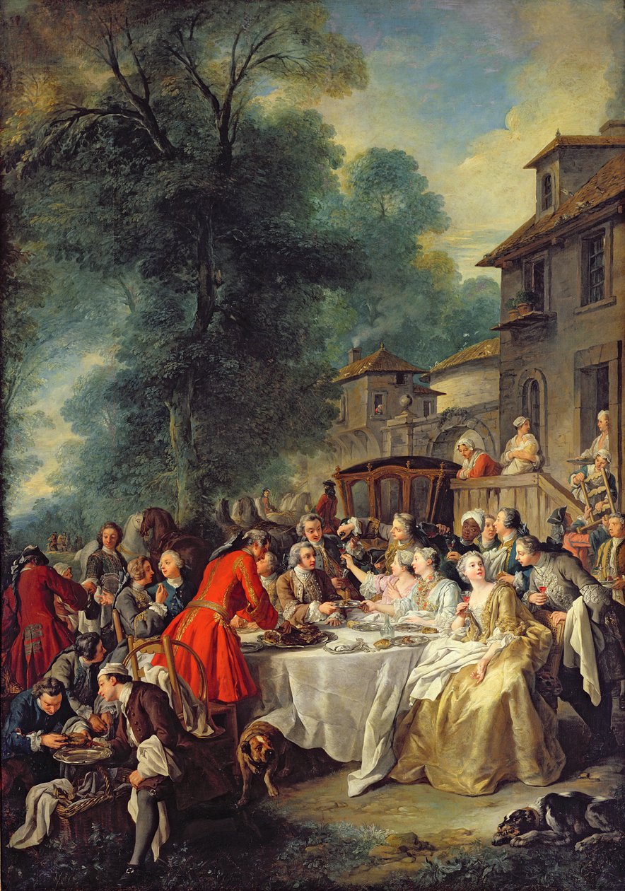 A vadász ebéd, 1737 alkotó: Jean François de Troy