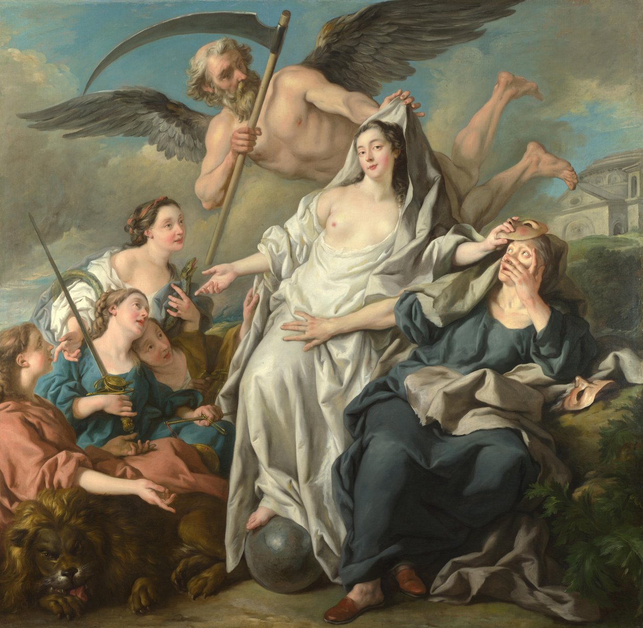 Az igazság leleplezésének ideje, 1733 alkotó: Jean François de Troy