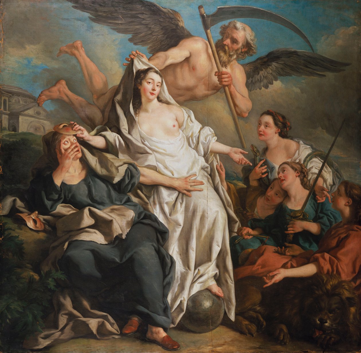 Az igazság leleplezésének ideje, 1733 alkotó: Jean François de Troy