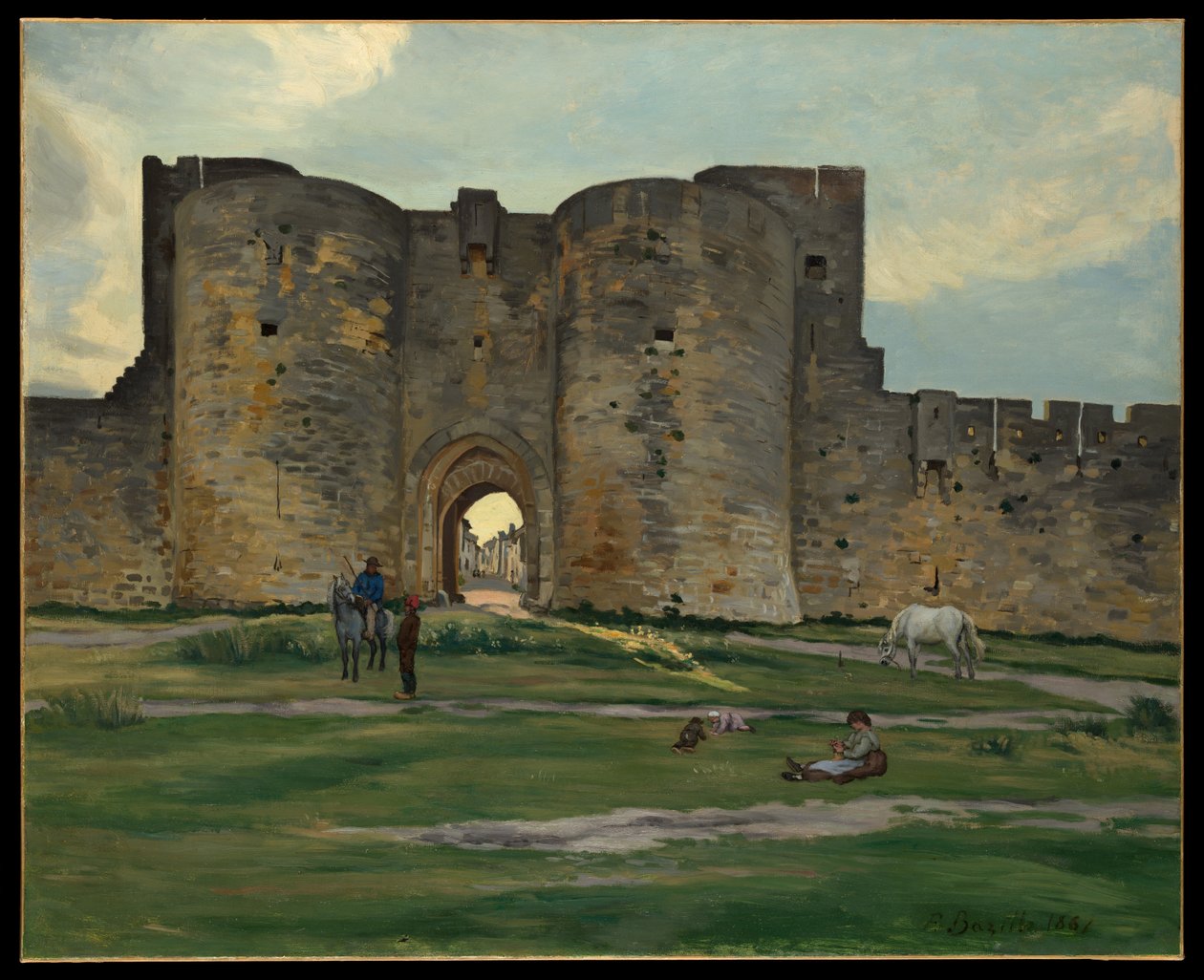 Királynő kapuja Aigues-Mortes-ban alkotó: Jean Frederic Bazille