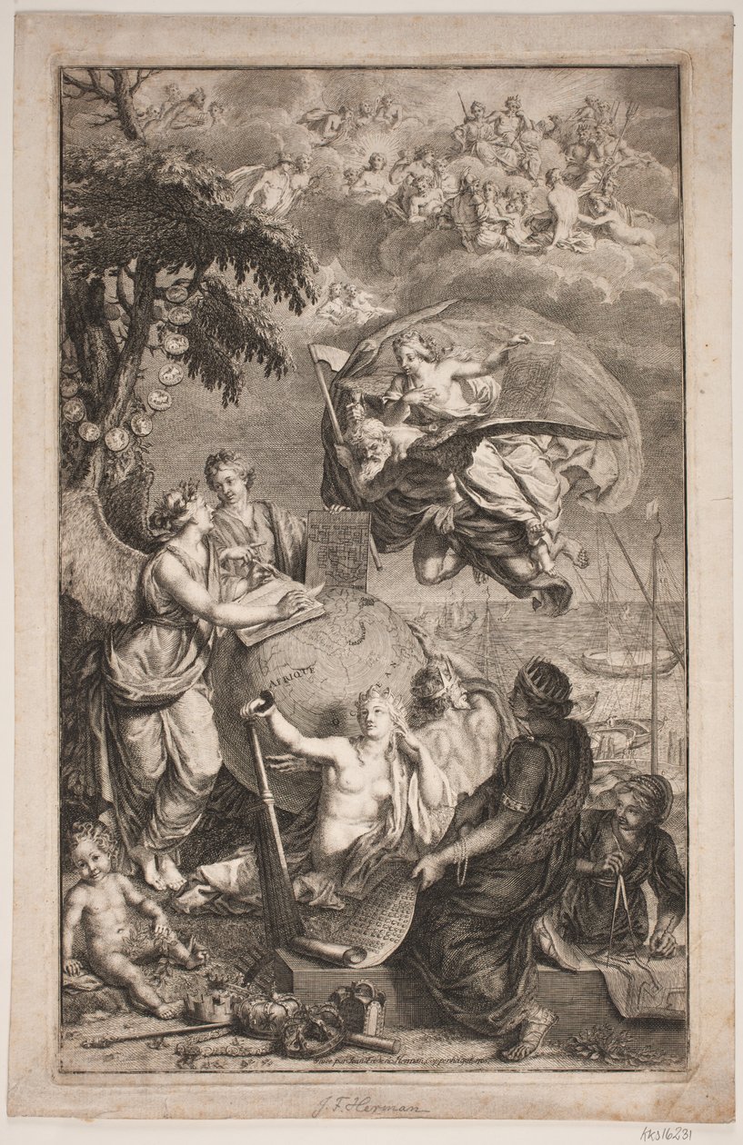 A szállítás allegóriája alkotó: Jean Frederic Herman