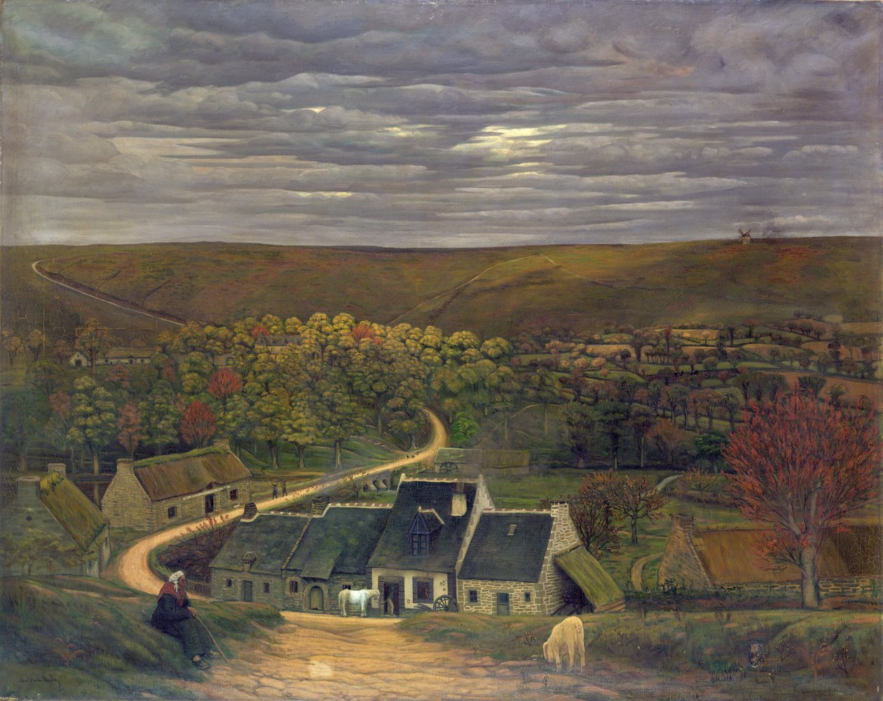 A Cadoudal-i Hamlet (Plumelec) Bretagne alkotó: Jean Frelaut