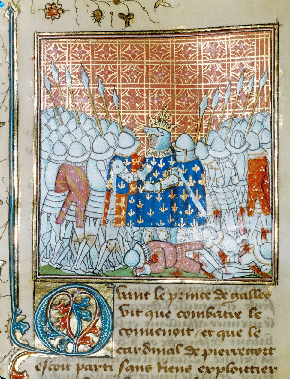 Poitiers-i csata, szeptember ... alkotó: Jean Froissart