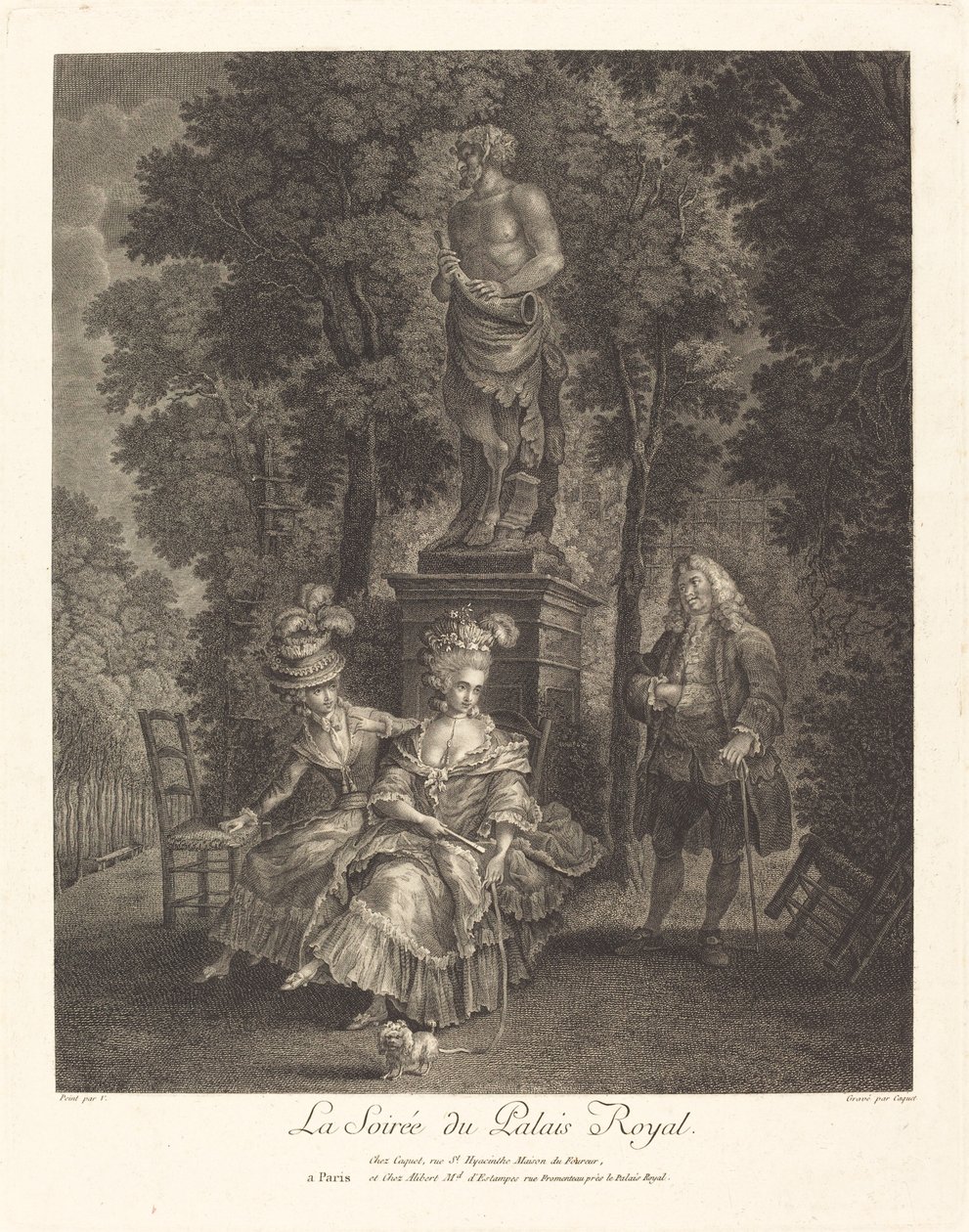 Este a királyi palotában alkotó: Jean Gabriel Caquet after François André Vincent