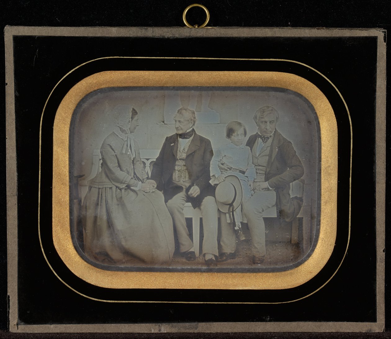 M. & Mme portréja. Eynard és M. de Regny a fiával alkotó: Jean Gabriel Eynard