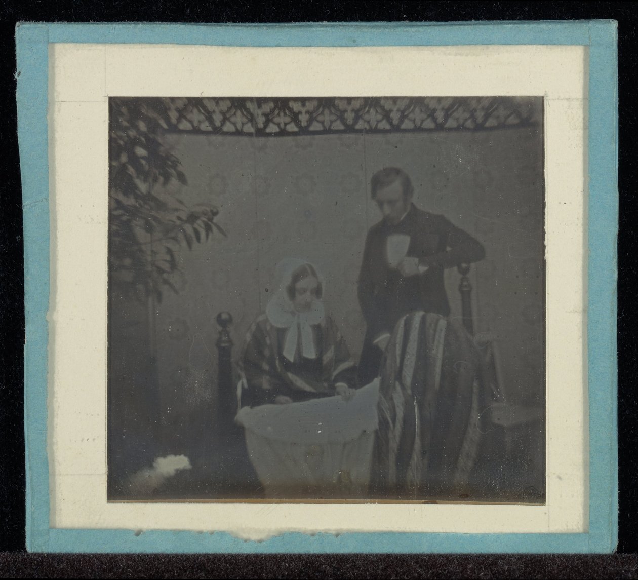 M. & Mme portréja. Eynard egy bölcső mellett alkotó: Jean Gabriel Eynard
