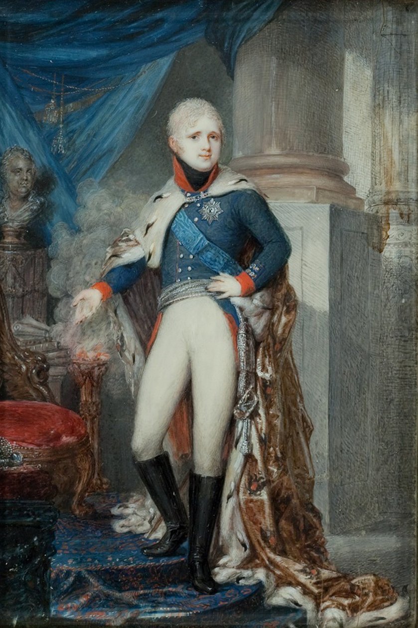 Sándor császár portréja 1777-1825, 1800-as évek eleje alkotó: Jean Gerin