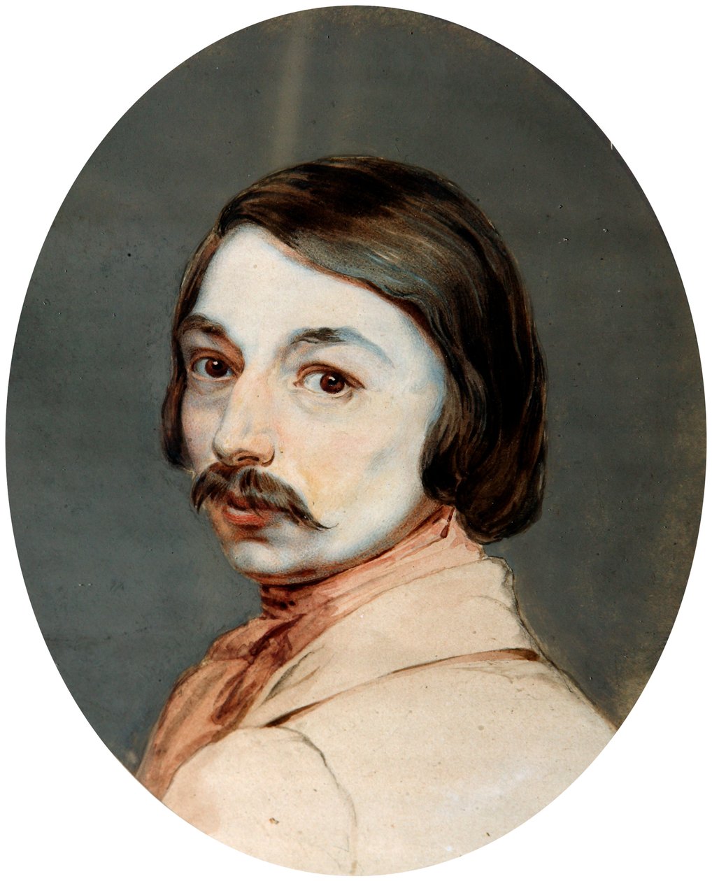 Nyikolaj Gogol szerző portréja, 1809-1852, 1830-as évek vége. alkotó: Jean Gerin