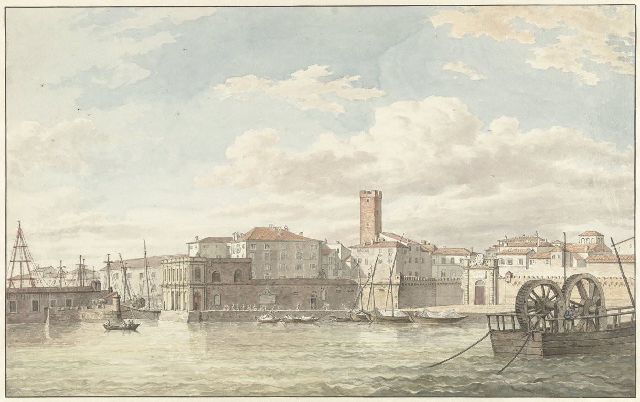 De haven van Civitavecchia alkotó: Jean Grandjean