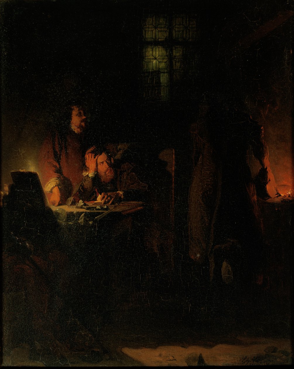 Egy alkimista a filiszophi kő után kutatva, 1848 alkotó: Jean Hegesippe Vetter
