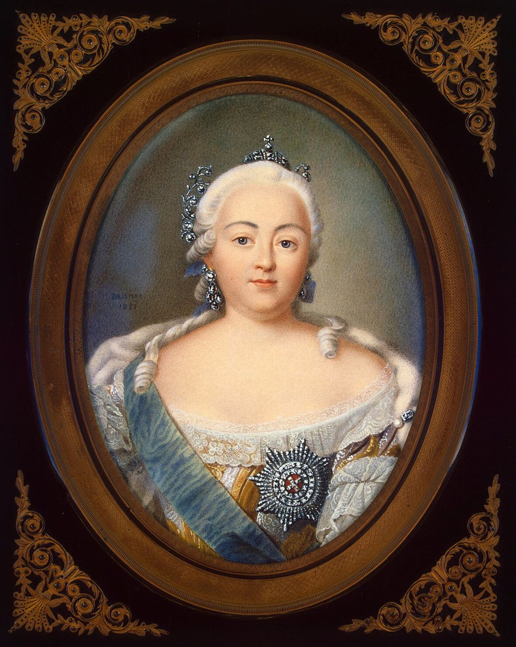 Petrovna Erzsébet császárné portréja 1709-1762 alkotó: Jean Henri Benner