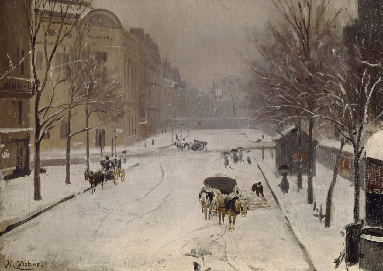 A Rennes Raspail Crossroads, 1889 körül alkotó: Jean Henri Zuber