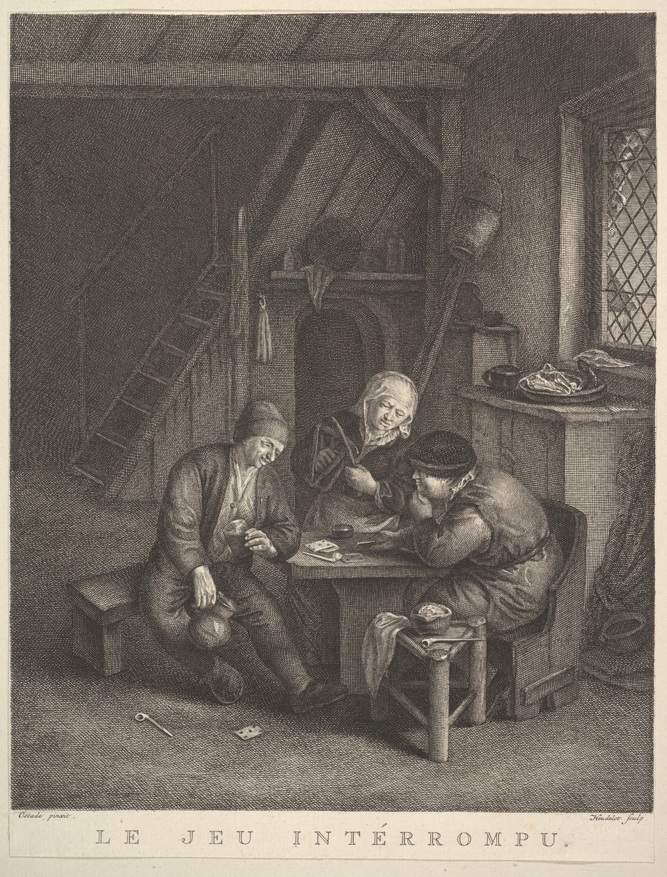 The Interrupted Game The Interrupted Game, 1730-68. alkotó: Jean Heudelot