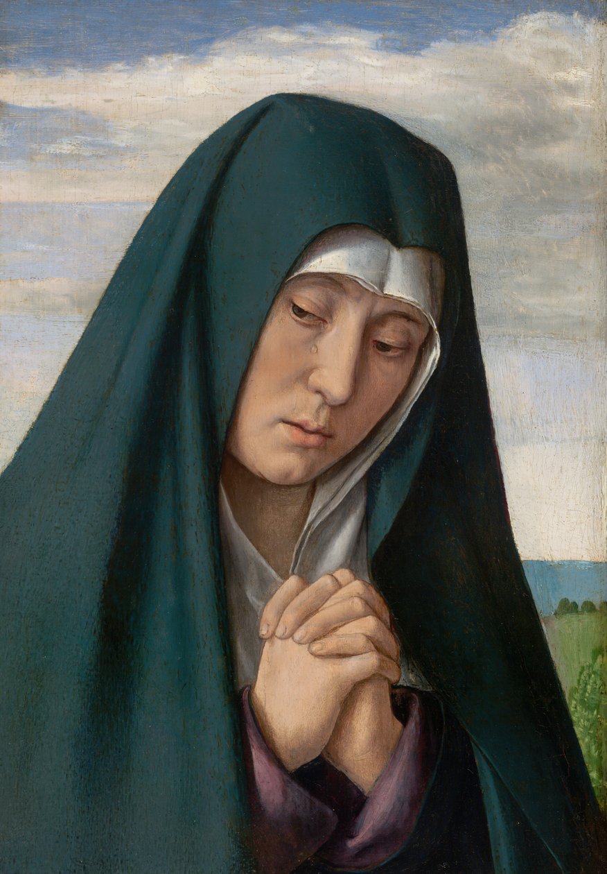 Töredék a keresztet vivő Krisztusból: Gyászoló Szűz, 150005. alkotó: Jean Hey