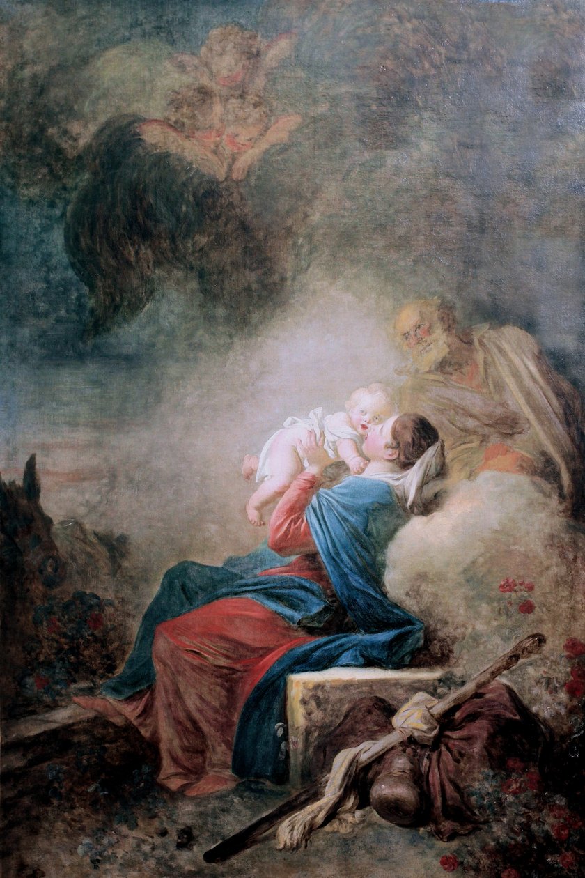 Francia: Le Repos de la Sainte Famille alkotó: Jean Honore Fragonard