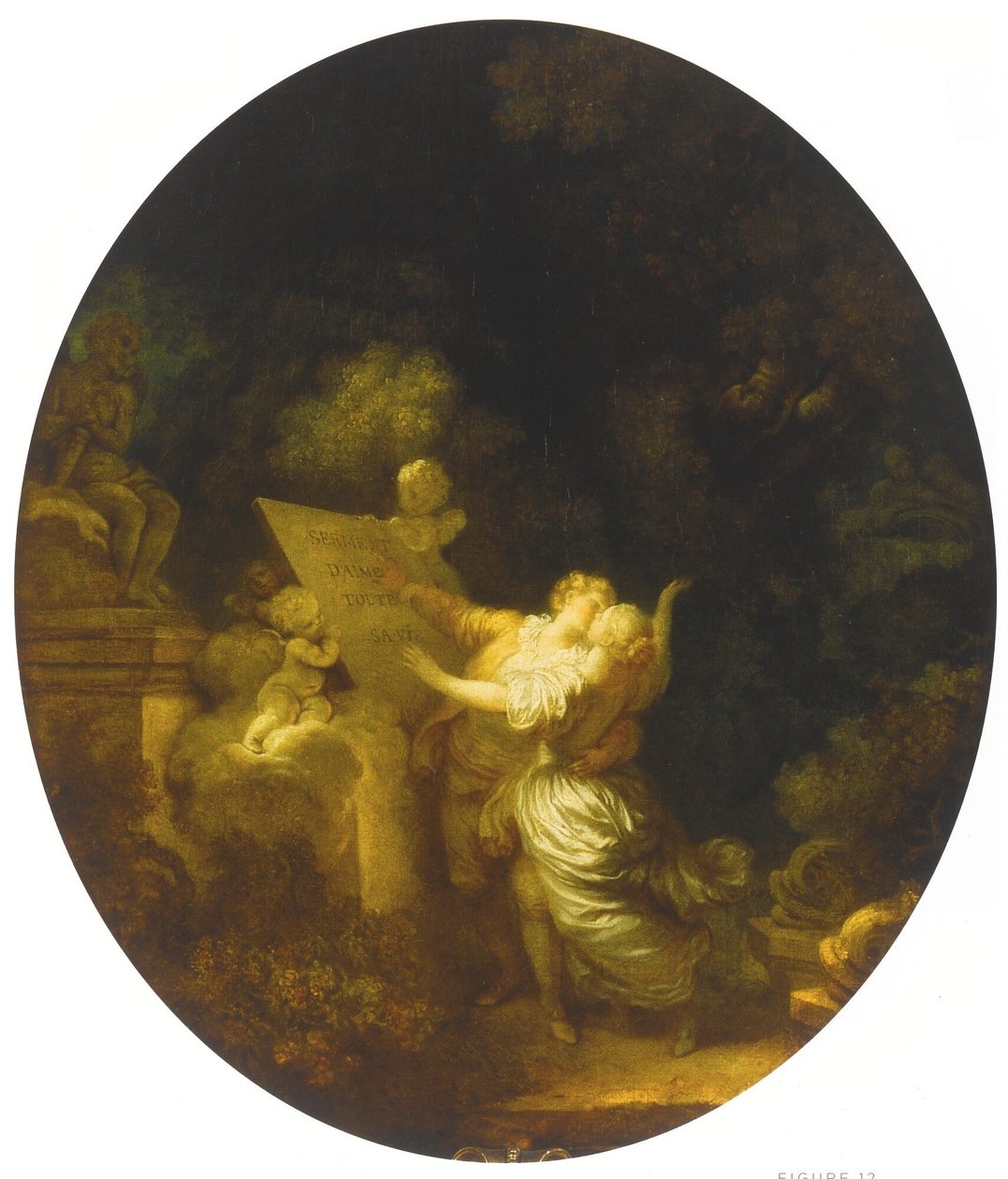 A szerelem esküje alkotó: Jean Honore Fragonard