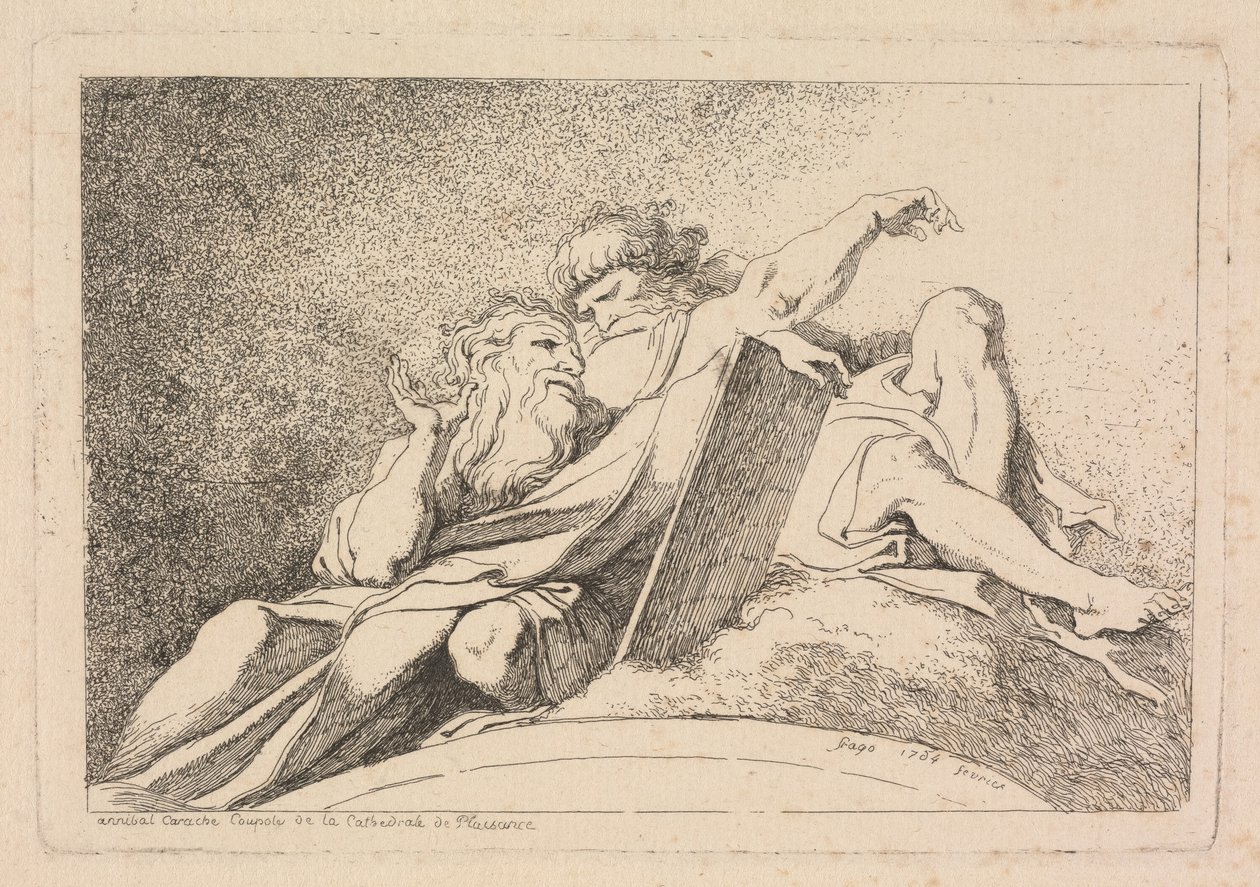 A két próféta alkotó: Jean Honoré Fragonard after Annibale Carracci