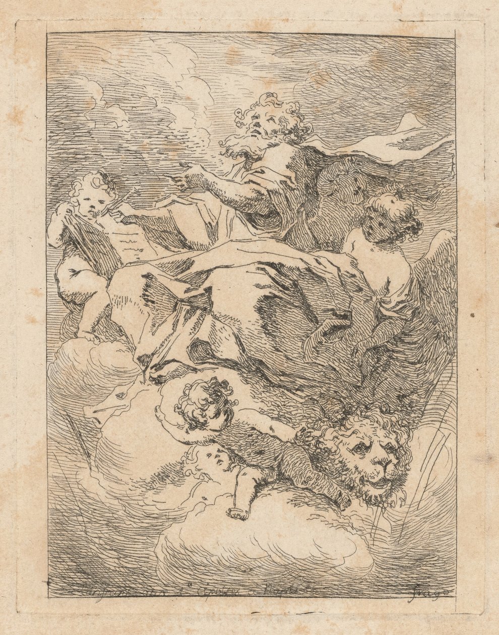 Szent Márk alkotó: Jean Honoré Fragonard after Giovanni Lanfranco