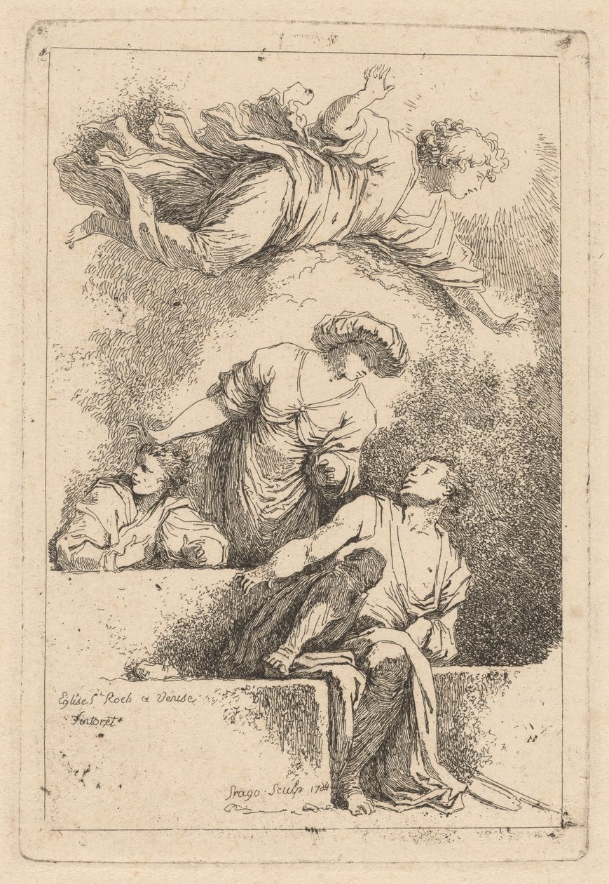 Tanítványok a sírnál alkotó: Jean Honoré Fragonard after Jacopo Tintoretto