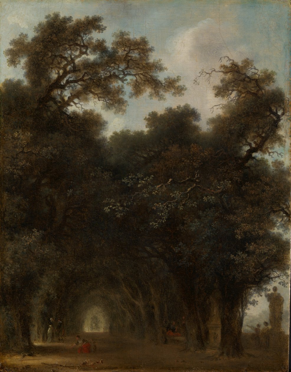 A Shaded Avenue, kb. 1775. alkotó: Jean Honore Fragonard