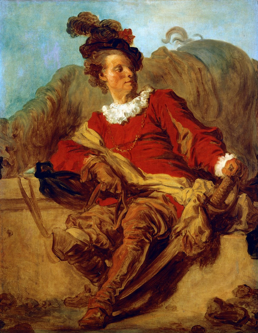 Saint-Noni apát, spanyol stílusban öltözött, Jean Honore Fragonard (1732-1806) alkotó: Jean Honore Fragonard