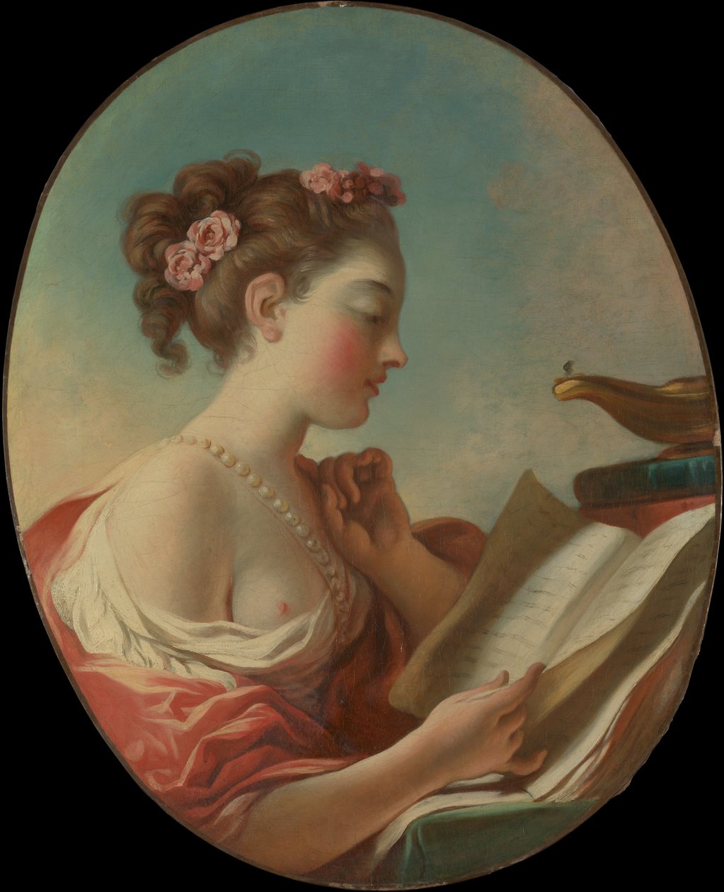 Az éberség allegóriája, kb. 1772. alkotó: Jean Honore Fragonard