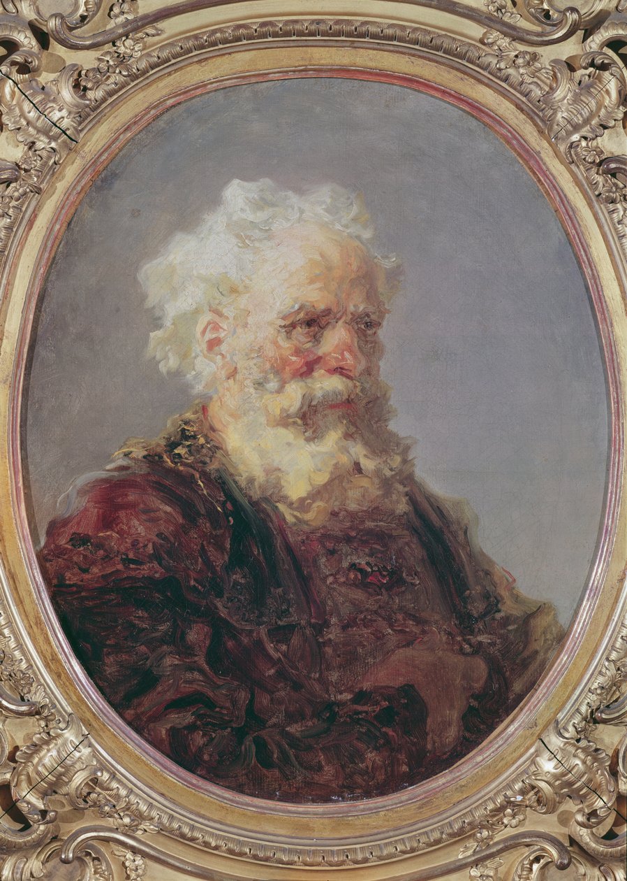 Egy idős, fehér hajú férfi, 1767 körül alkotó: Jean Honore Fragonard