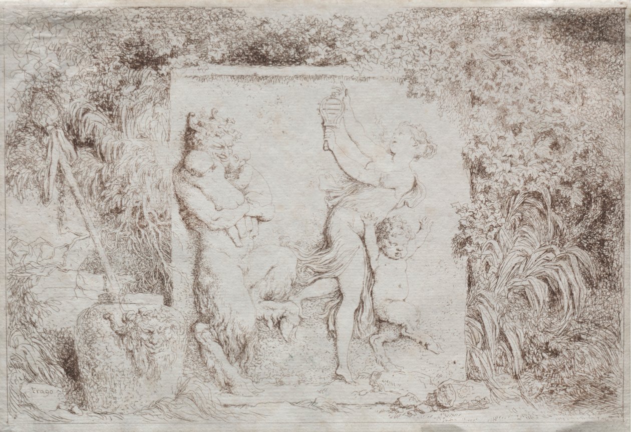 Bacchanal, 1763. alkotó: Jean Honore Fragonard