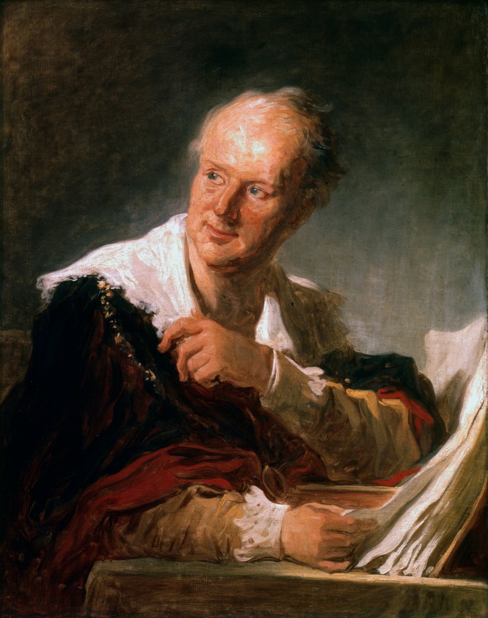 Denis Diderot, 18. századi francia író és enciklopédista, 1755-1784 alkotó: Jean Honore Fragonard