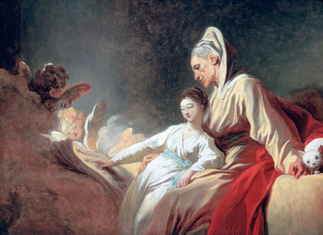 A Szűz nevelése, c1773 alkotó: Jean Honore Fragonard