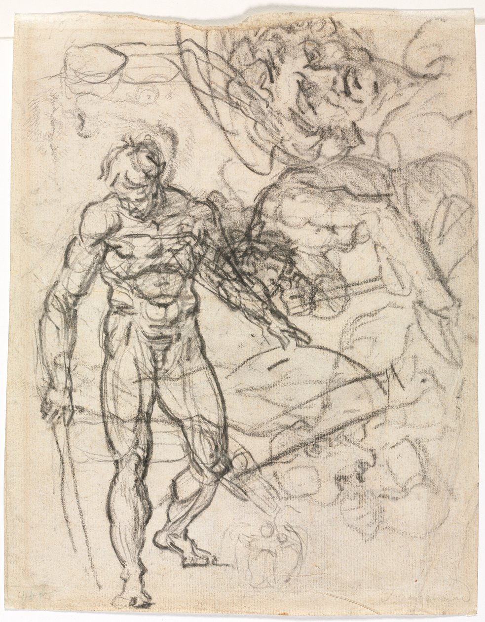 ábra Tanulmányok verso , c. 1761. alkotó: Jean Honore Fragonard
