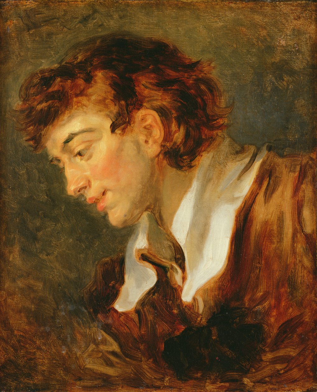 Egy fiatalember feje alkotó: Jean Honore Fragonard
